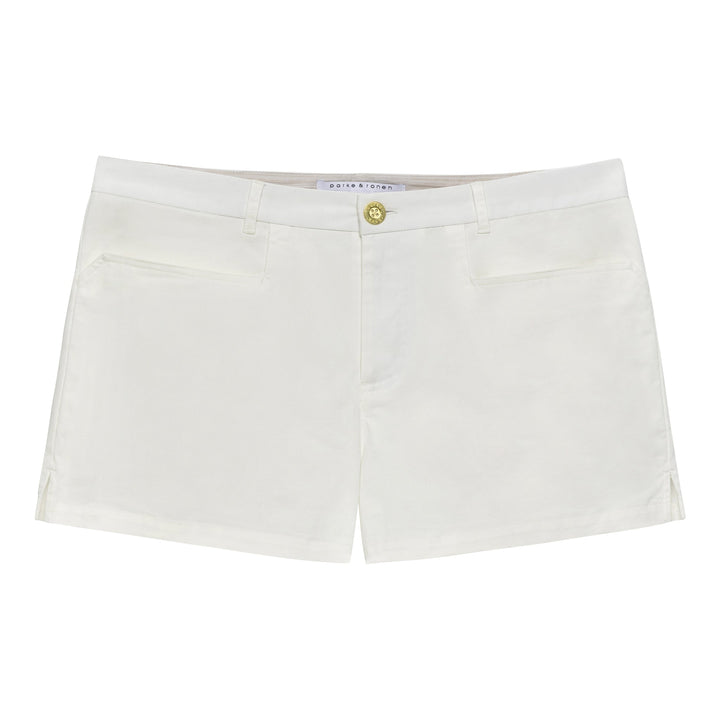NEW- White Solid Summit Short - Parke & Ronen