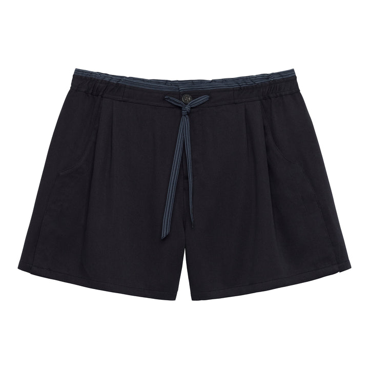 NEW- Navy Savoy Solid Short - Parke & Ronen