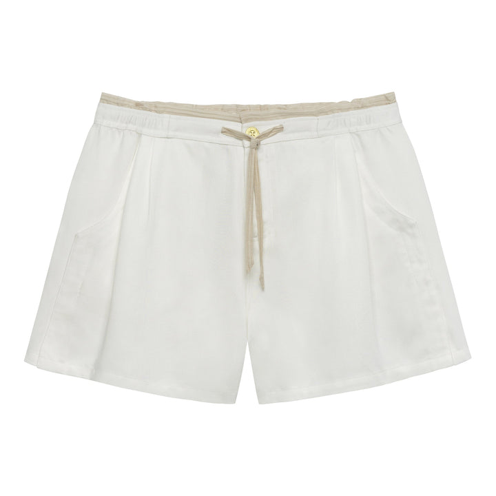 NEW- White Savoy Solid Short - Parke & Ronen
