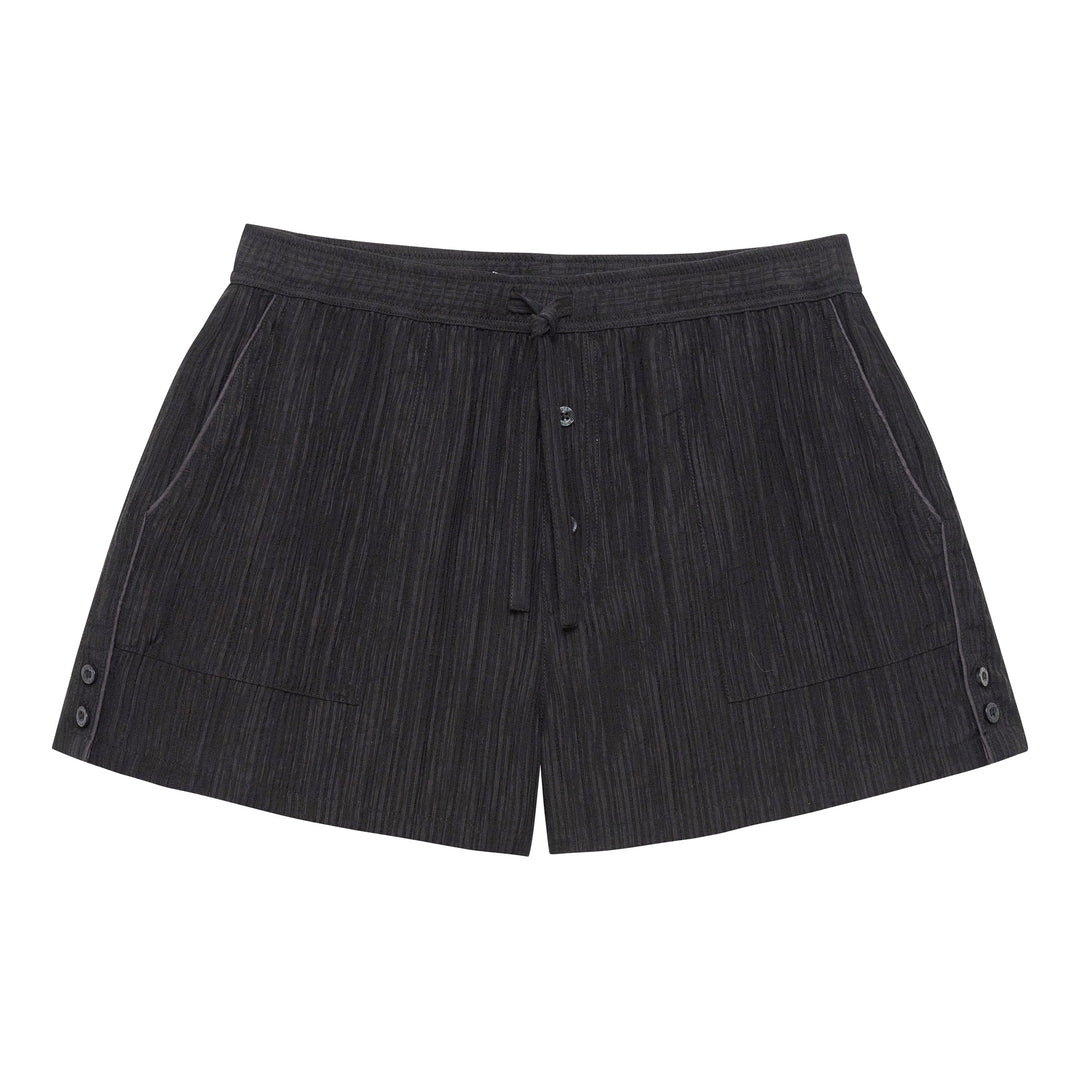 NEW- Obsidian Pebble Stripe PJ Short - Parke & Ronen