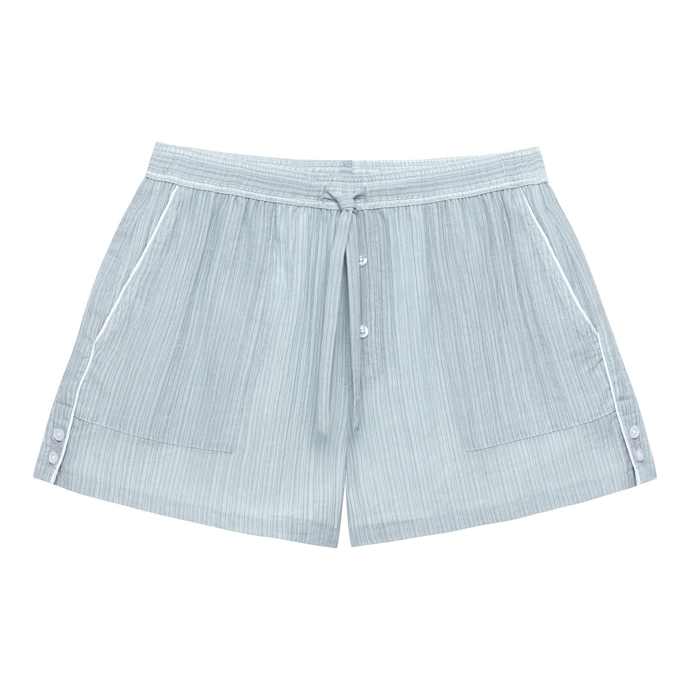 NEW- Sky Pebble Stripe PJ Short - Parke & Ronen