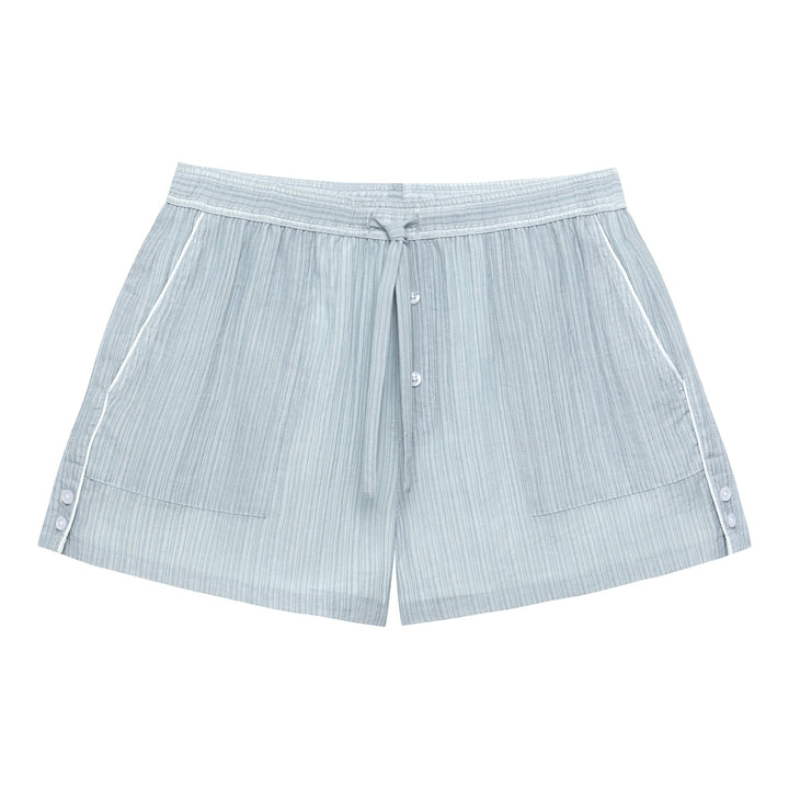 NEW- Sky Pebble Stripe PJ Short - Parke & Ronen
