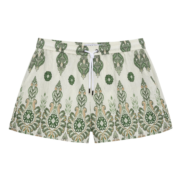 NEW- Emerald Medallion Printed Lounge Short - Parke & Ronen