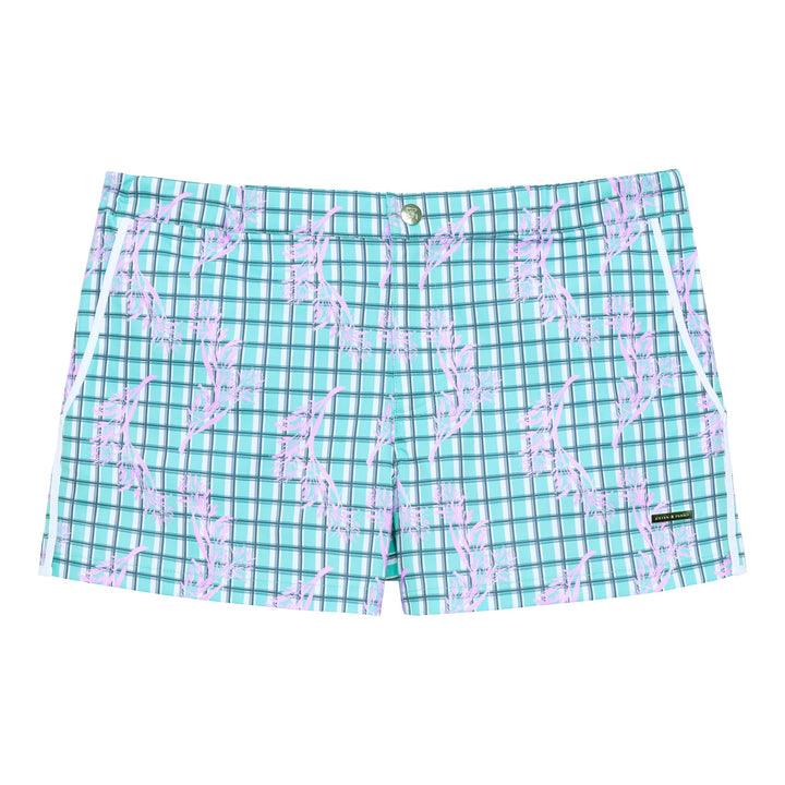 Mint Pampas Print 2" Angeleno Stretch - Parke & Ronen