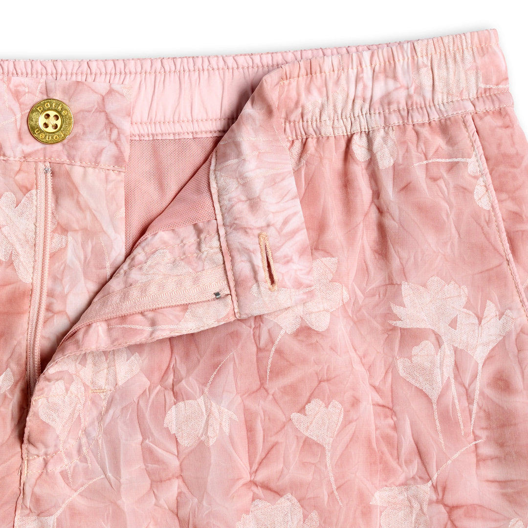 Dusty Pink Peony Barcelona Printed Swim Short - Parke & Ronen