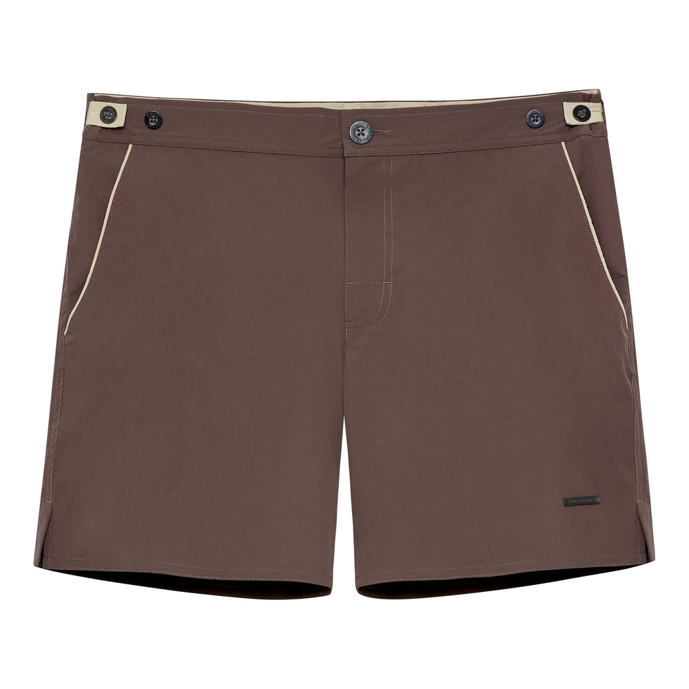 Espresso 6" Solid Catalonia Stretch - Parke & Ronen