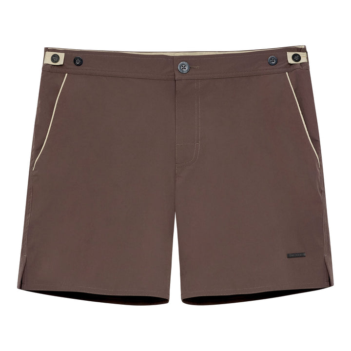 Espresso 6" Solid Catalonia Stretch - Parke & Ronen