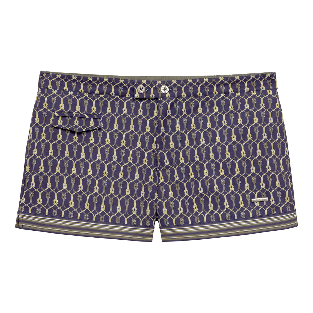 NEW- Admiral Voyager Lido Printed Swim Short - Parke & Ronen