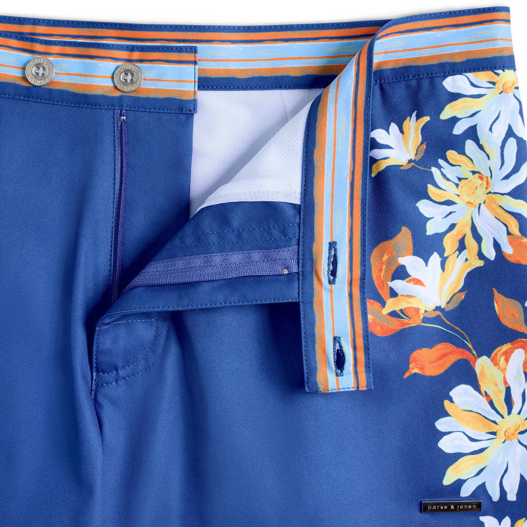 Pacific Garden Lido Printed Swim Short - Parke & Ronen