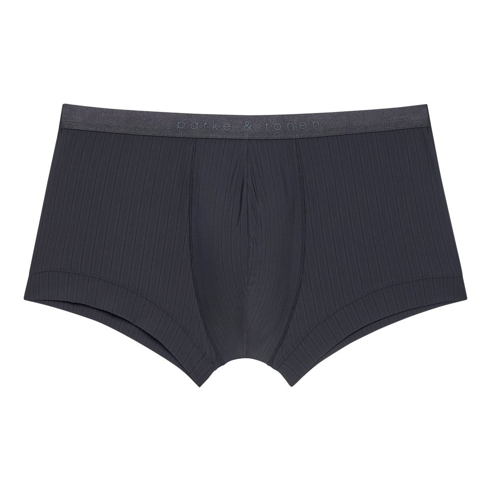Black Coastal Nylon Low Rise Trunk - Parke & Ronen
