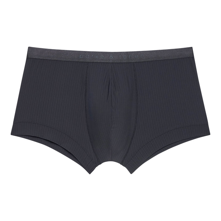 Black Coastal Nylon Low Rise Trunk - Parke & Ronen