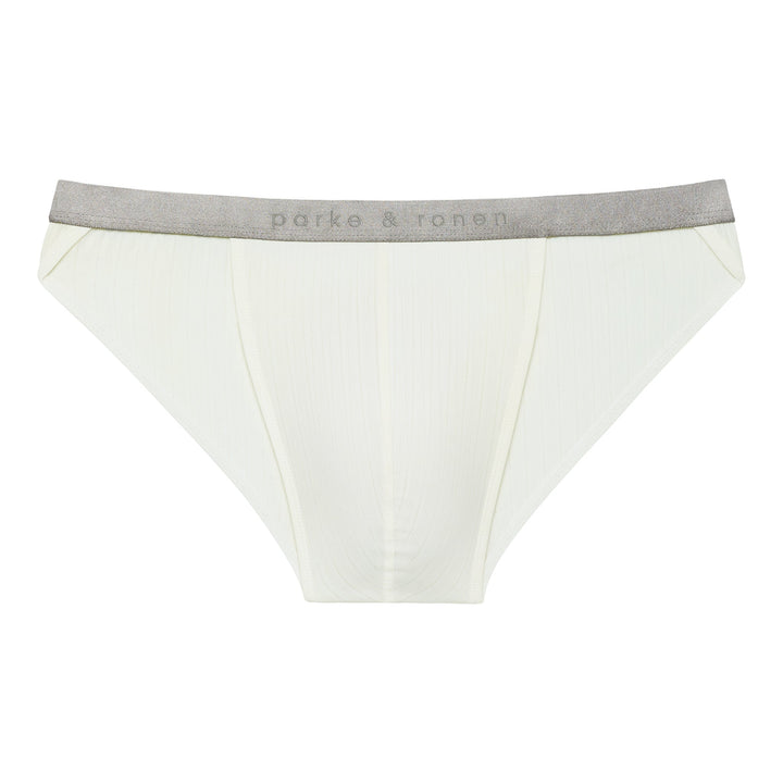 Soft White Coastal Nylon Sport Brief - Parke & Ronen