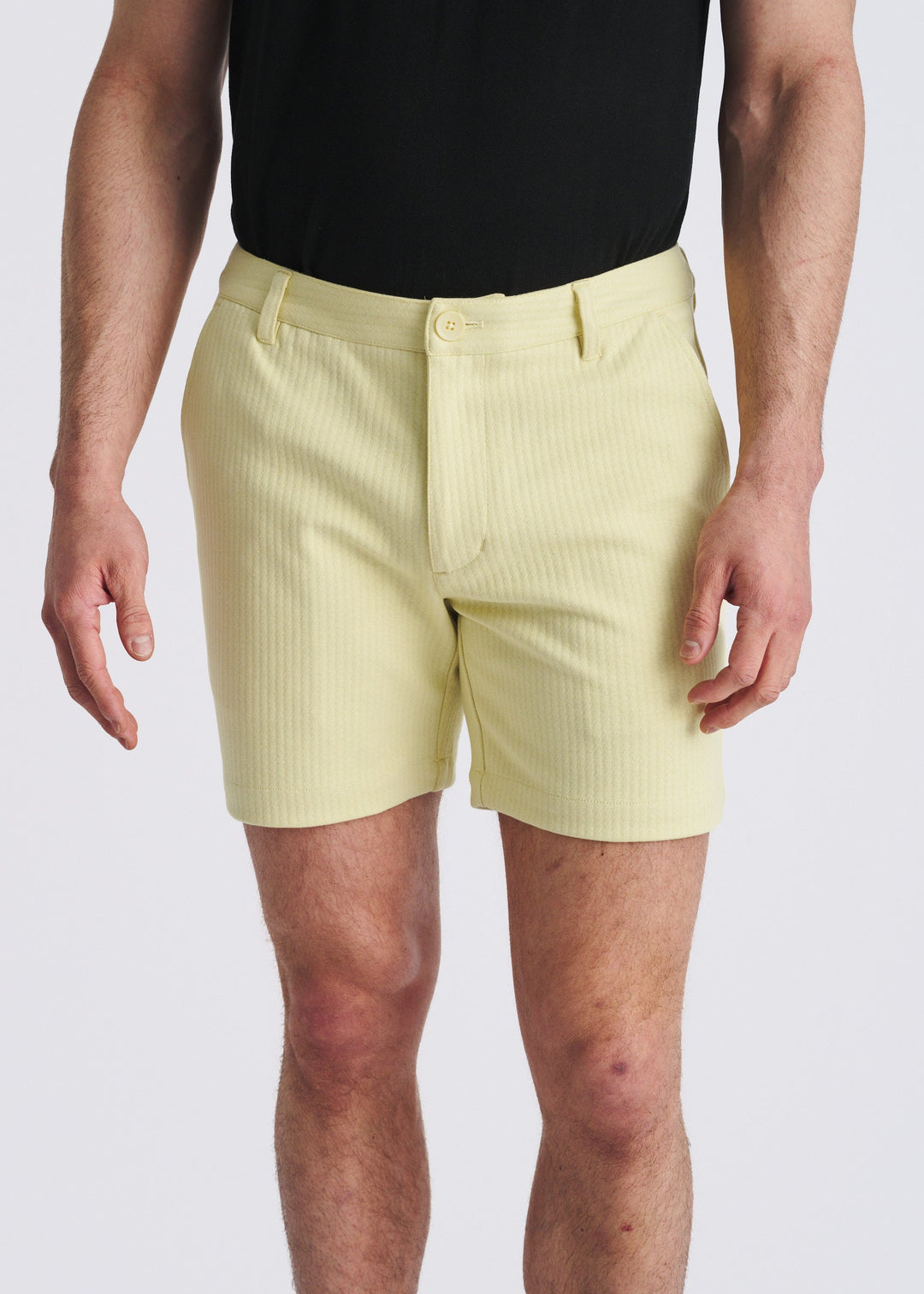 Garden Glade 6" Inseam Textured Stretch Knit Chino Shorts Pm-2530-02