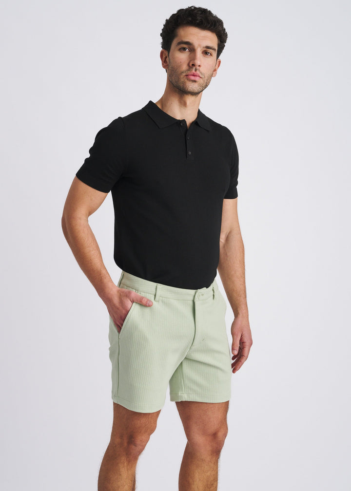 Seacrest 6" Inseam Textured Stretch Knit Chino Shorts Pm-2530-02