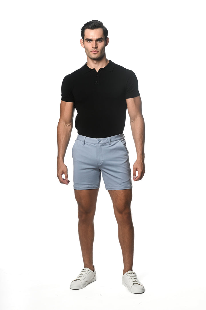 Cloud 6" Inseam Textured Stretch Knit Chino Short PM-2531
