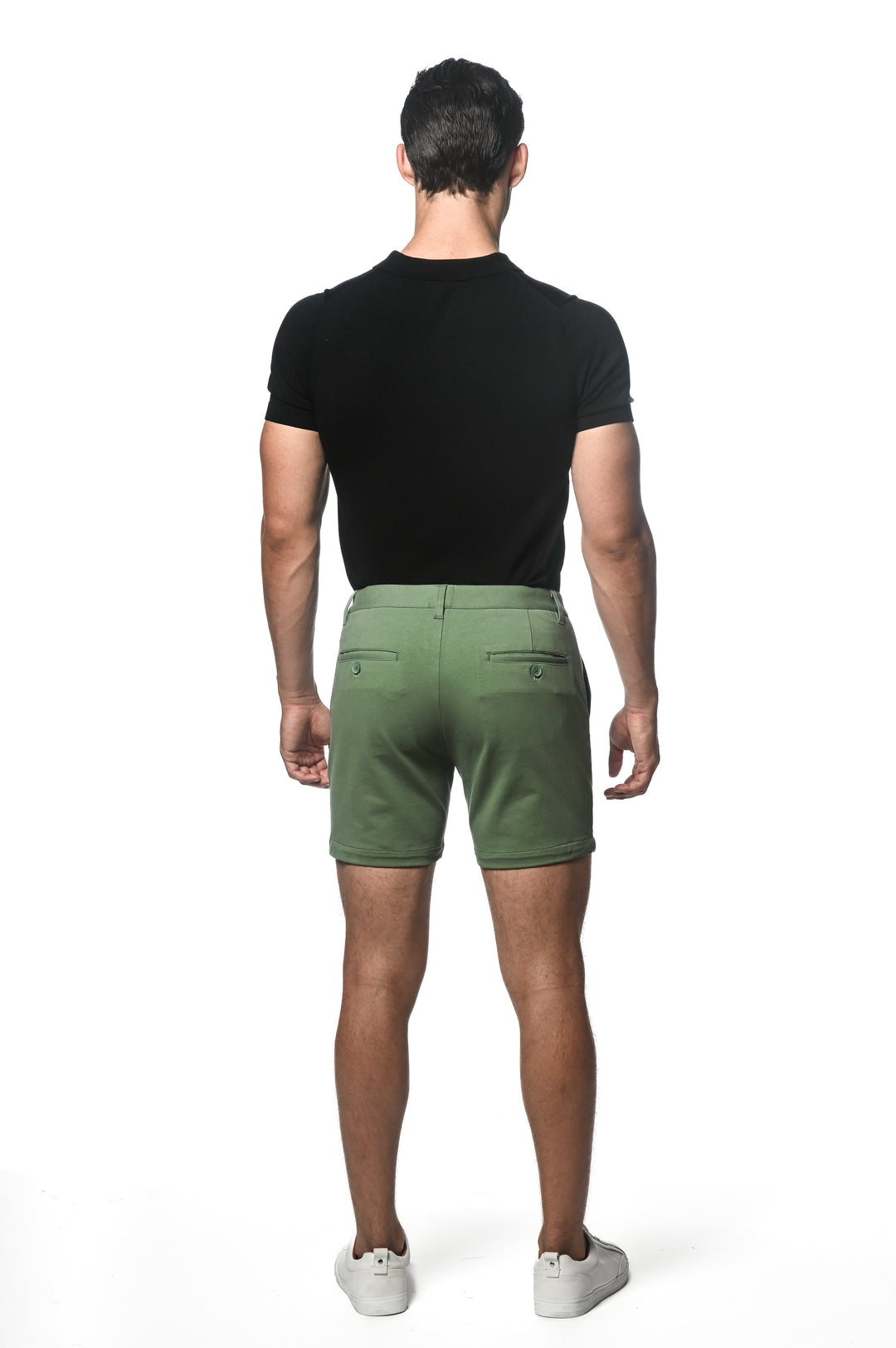 Palm Green 6" Inseam Textured Stretch Knit Chino Short PM-2531