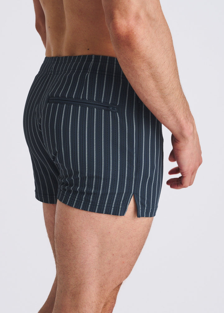Marina Seersucker Swim Shorts W/Mesh Lining Pm-6023-01