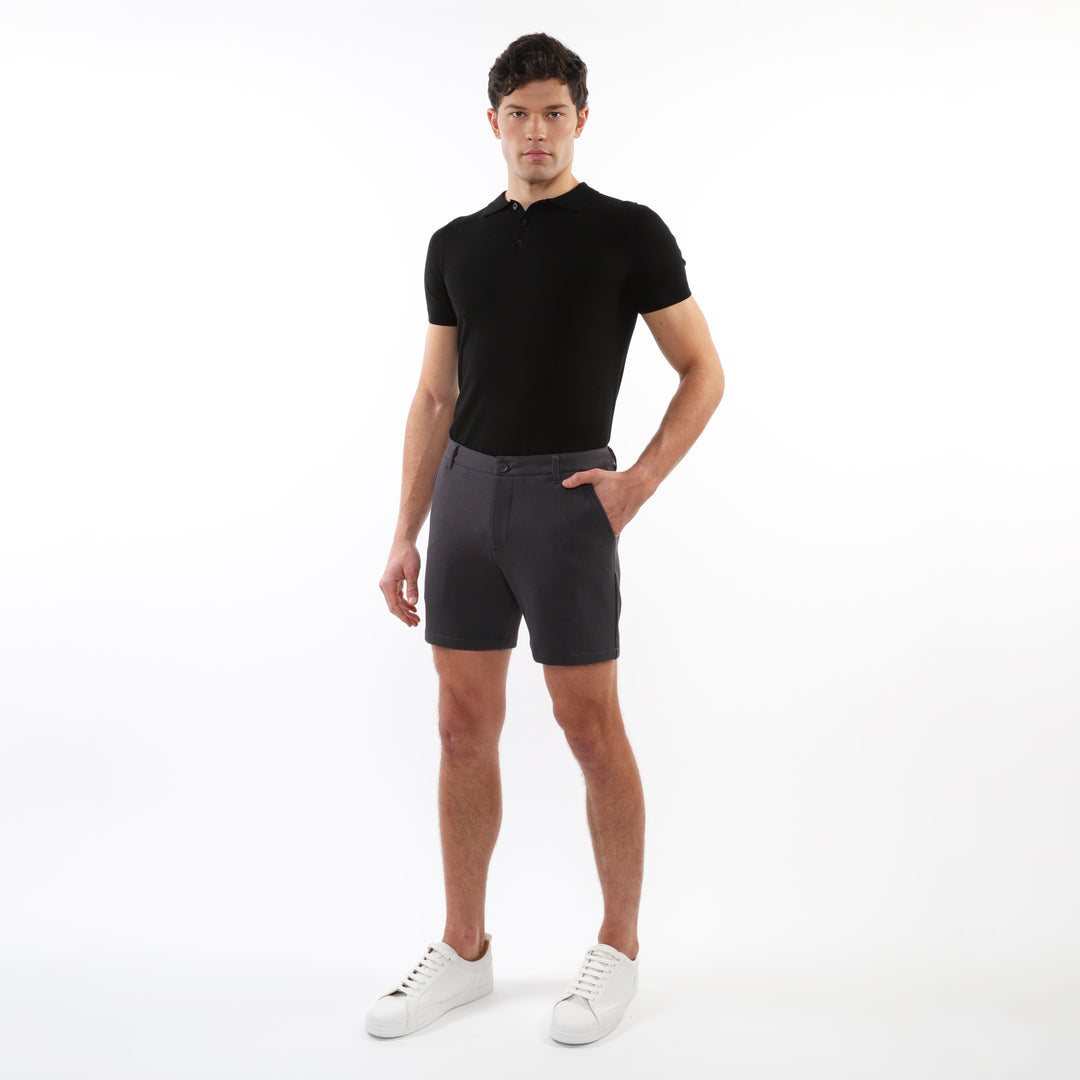 Satellite 6" Inseam Textured Stretch Knit Chino Shorts PM-2530-01