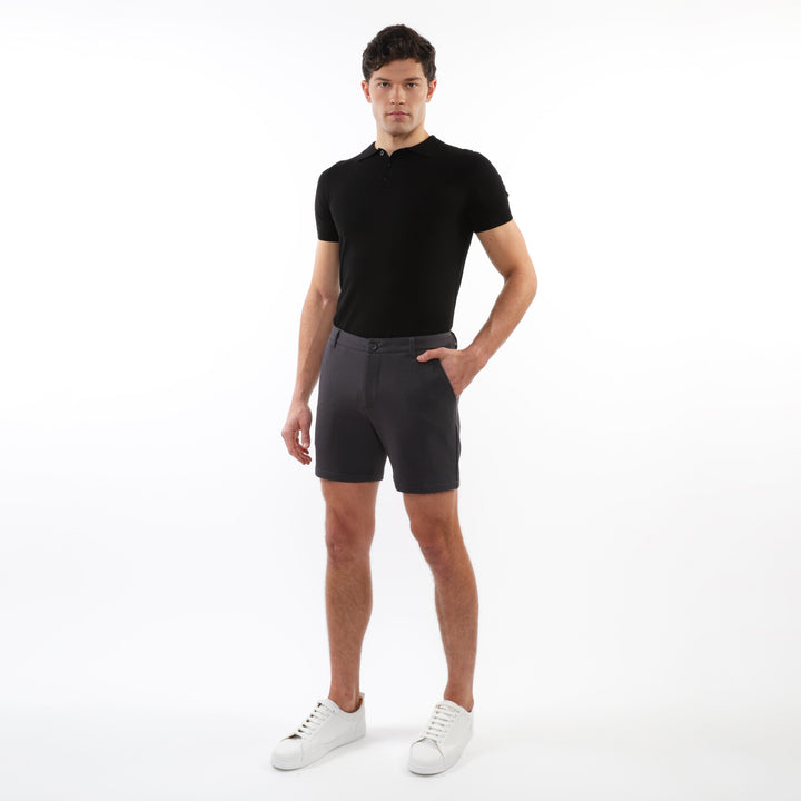 Satellite 6" Inseam Textured Stretch Knit Chino Shorts PM-2530-01