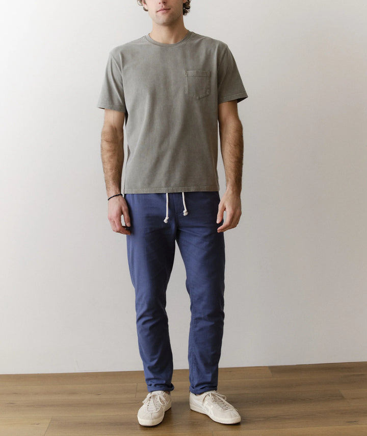 Luxe 250 Relaxed Pocket Tee Faded Green
