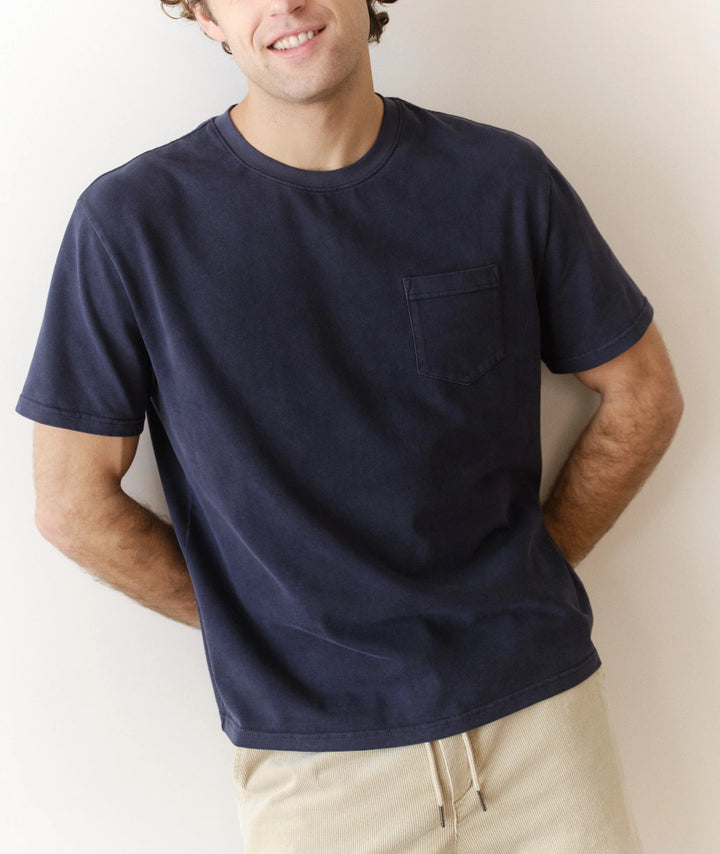 Luxe 250 Relaxed Pocket Tee India Ink