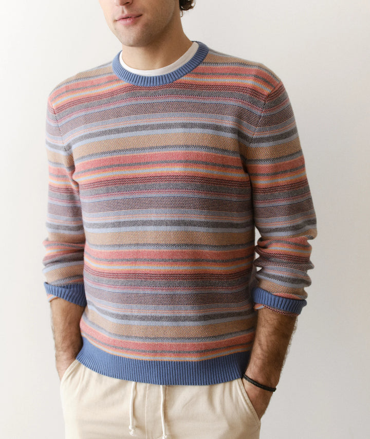 Reed Jacquard Sweater Multi Baja Stripe