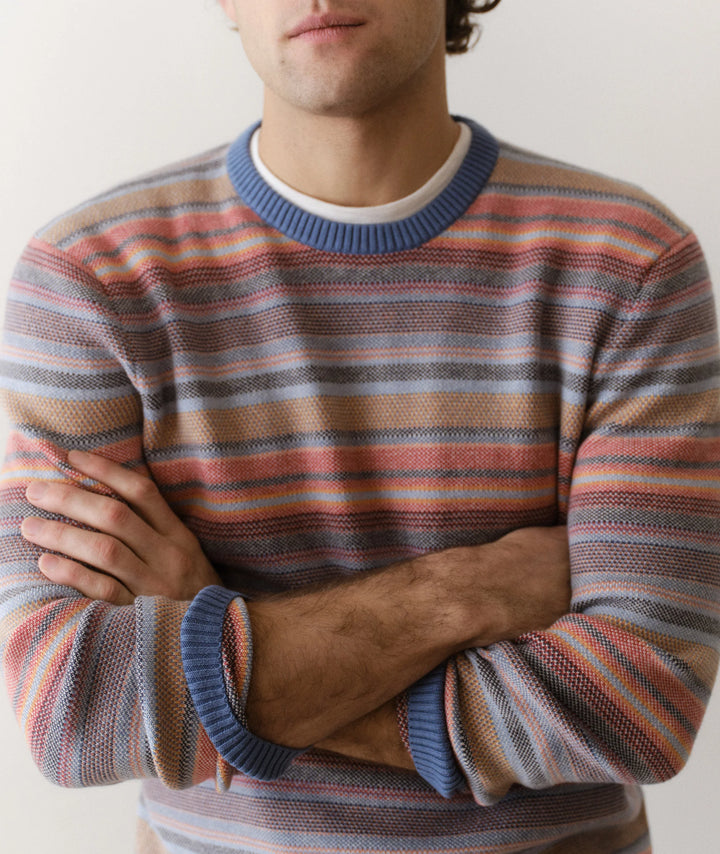Reed Jacquard Sweater Multi Baja Stripe