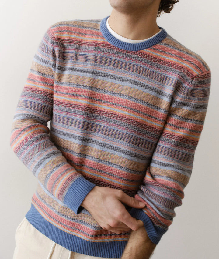 Reed Jacquard Sweater Multi Baja Stripe