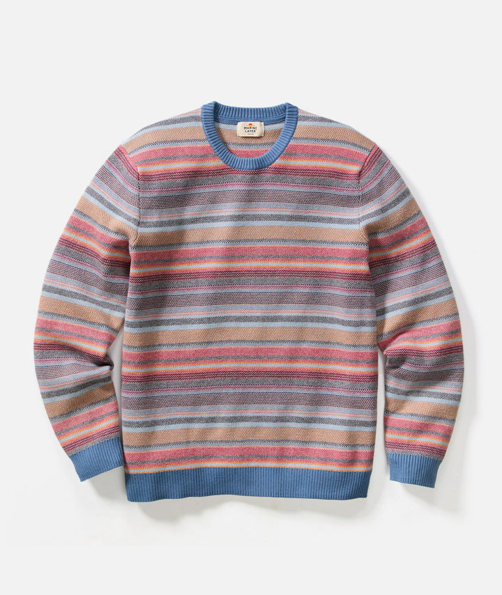 Reed Jacquard Sweater Multi Baja Stripe