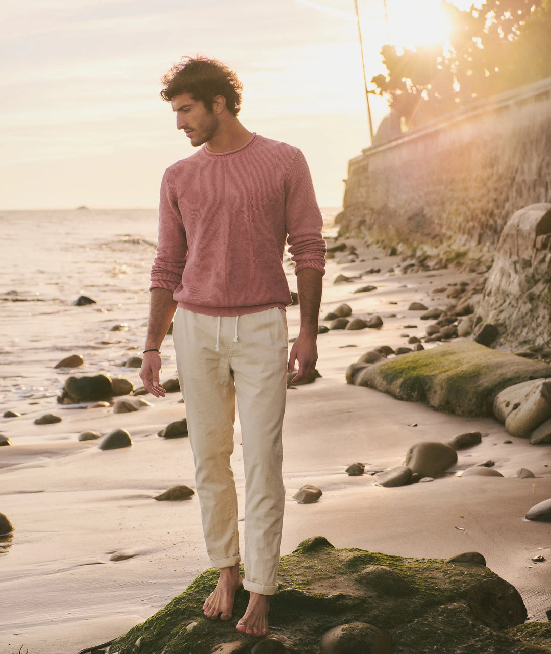 Saturday Stretch Beach Pant - Slim Straight Fog