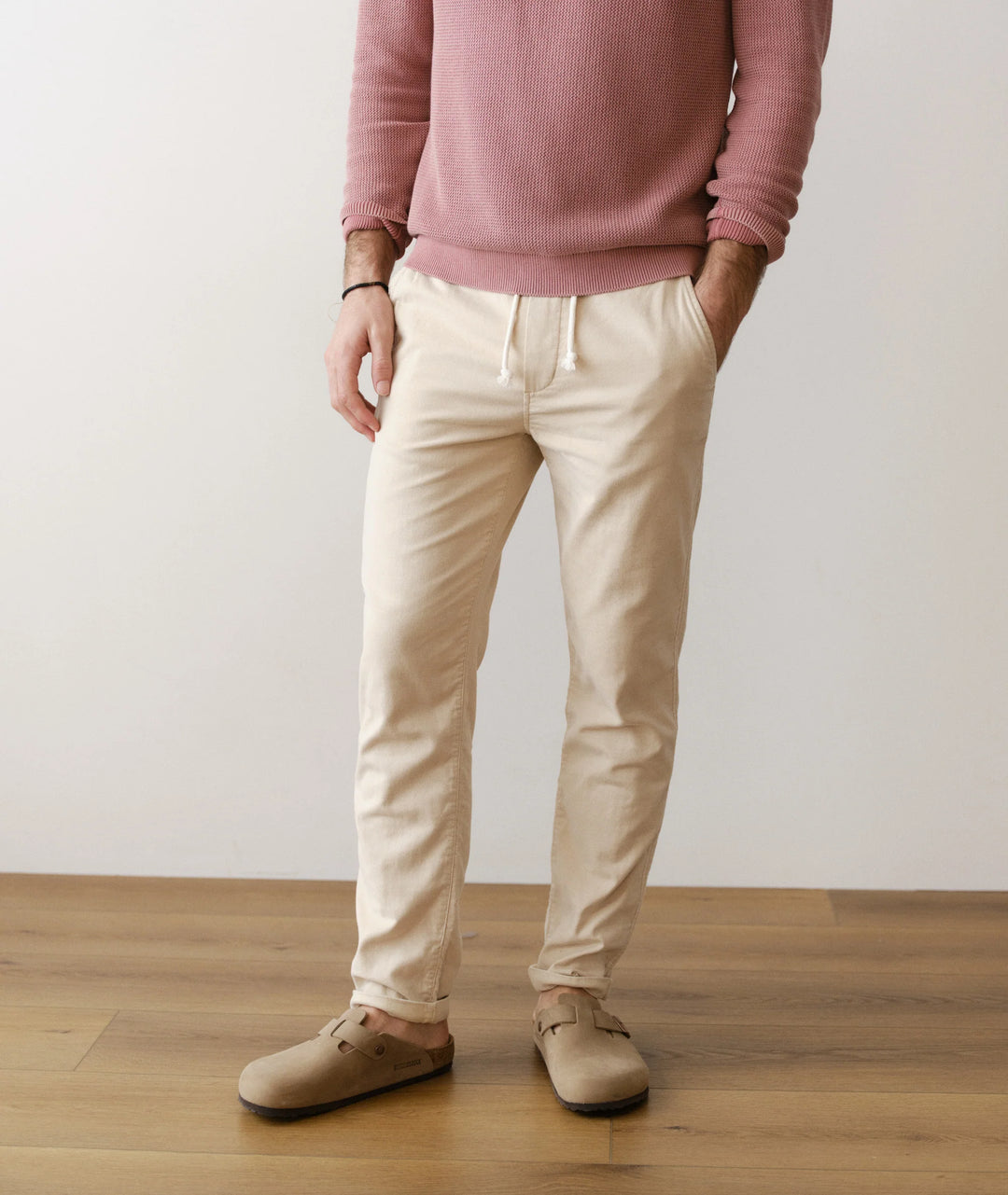 Saturday Stretch Beach Pant - Slim Straight Fog