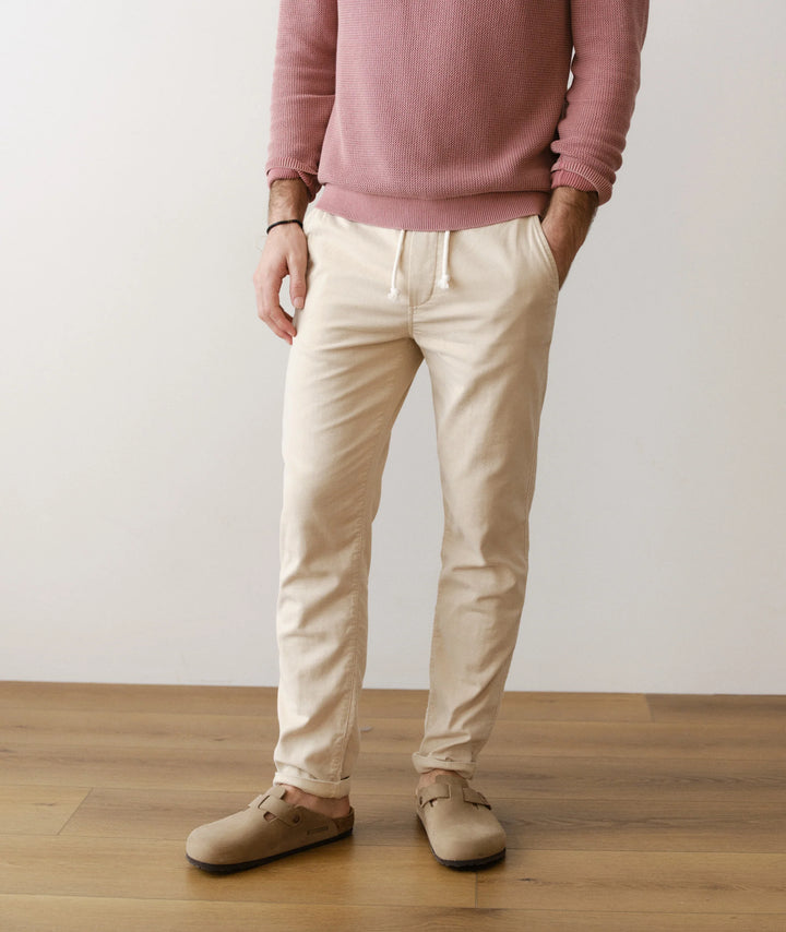 Saturday Stretch Beach Pant - Slim Straight Fog