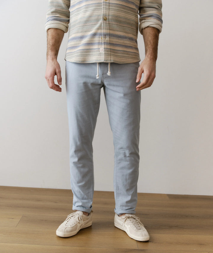 Saturday Stretch Beach Pant - Slim Straight Light Blue