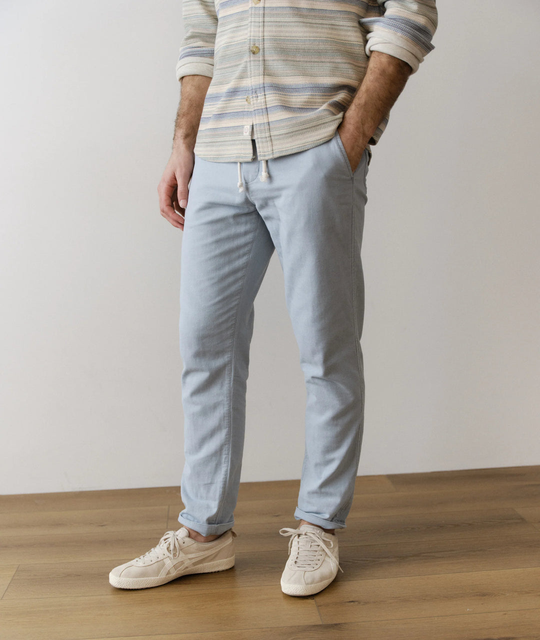 Saturday Stretch Beach Pant - Slim Straight Light Blue