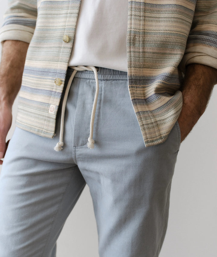 Saturday Stretch Beach Pant - Slim Straight Light Blue