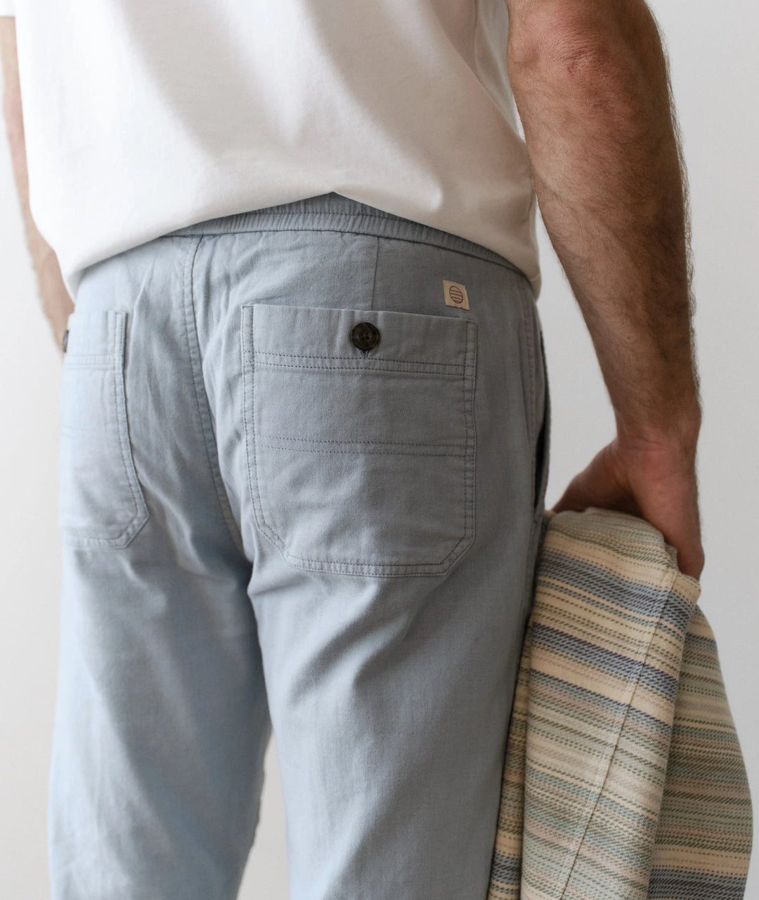 Saturday Stretch Beach Pant - Slim Straight Light Blue