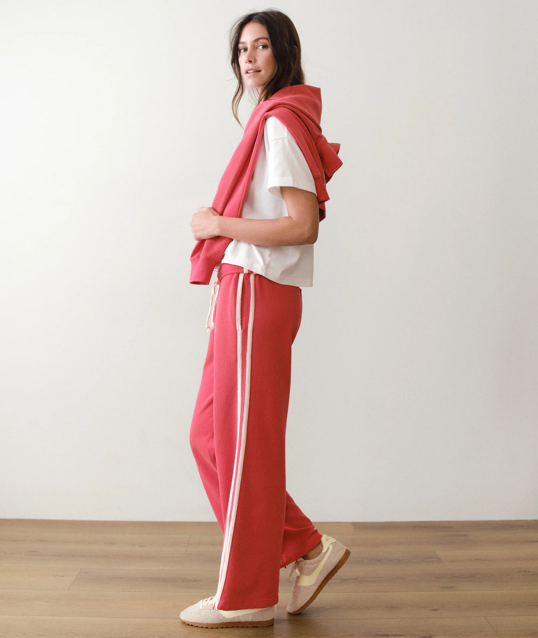 Cloud 9 Fleece Track Pant Faded Ruby