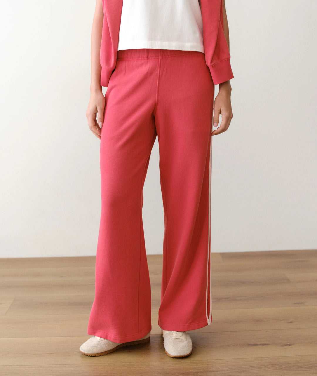 Cloud 9 Fleece Track Pant Faded Ruby