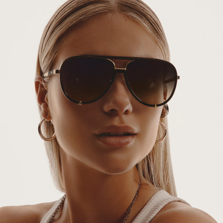 High Profile Blk Gold/Smk Taupe Polarized