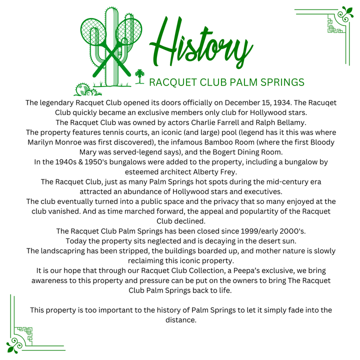 Racquet Club Sticker