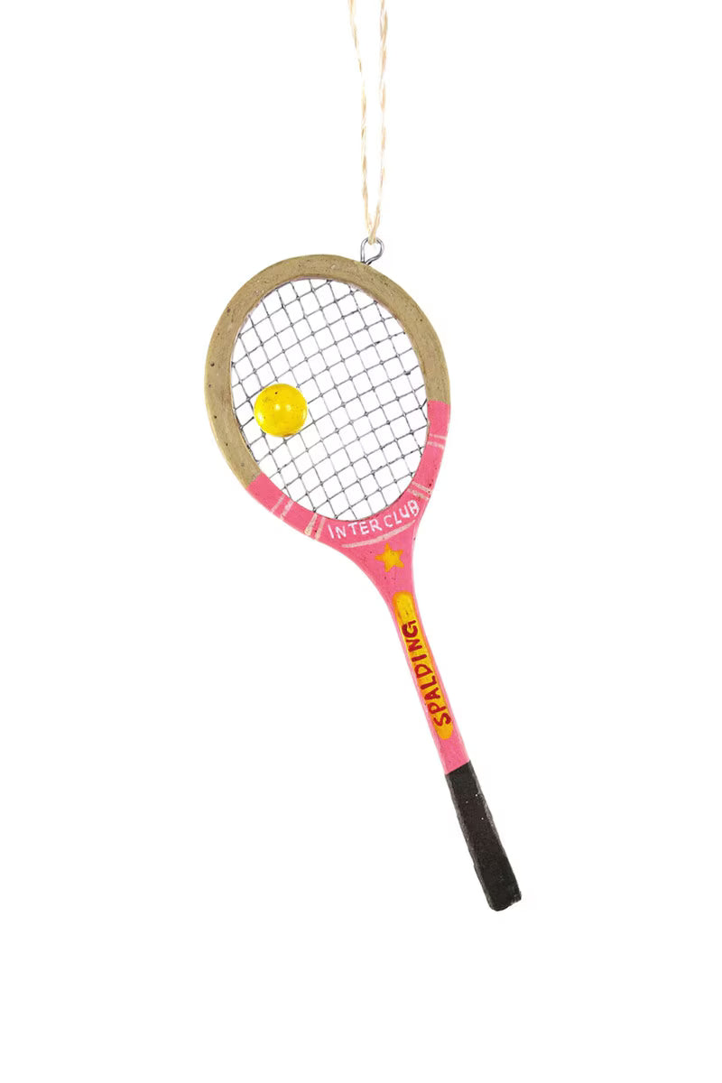 Spalding Tennis Racket Ornament