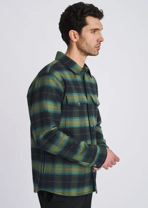 Plaid Fleece Lined Shirt Jacket