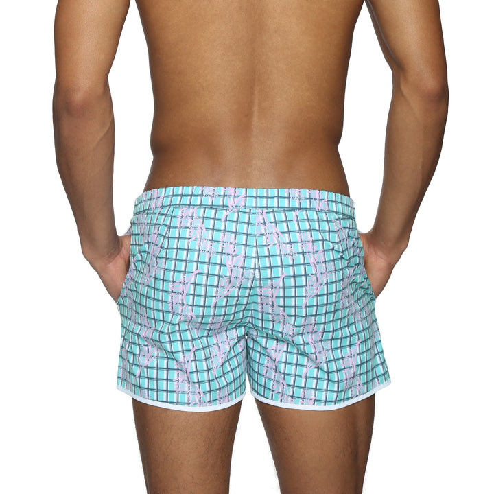 Mint Pampas Print 2" Angeleno Stretch - Parke & Ronen