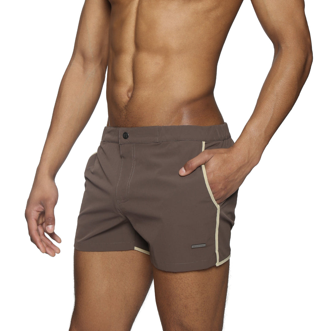Espresso 2" Solid Angeleno Stretch - Parke & Ronen