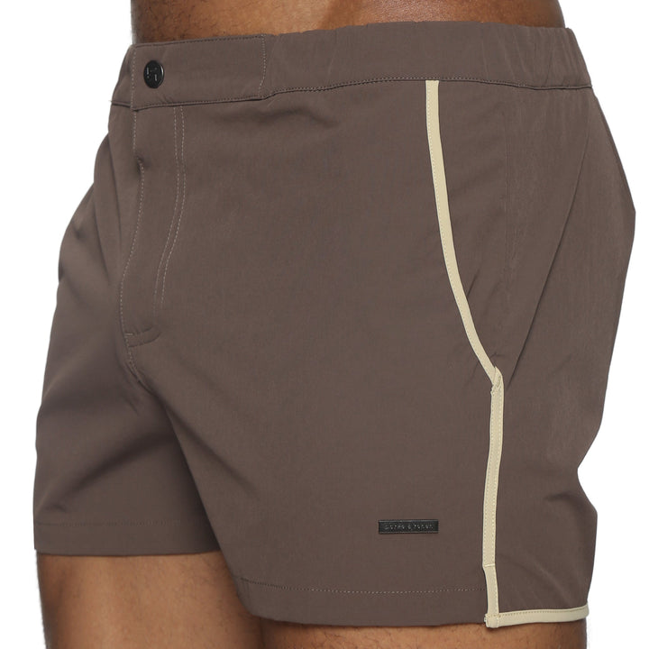 Espresso 2" Solid Angeleno Stretch - Parke & Ronen