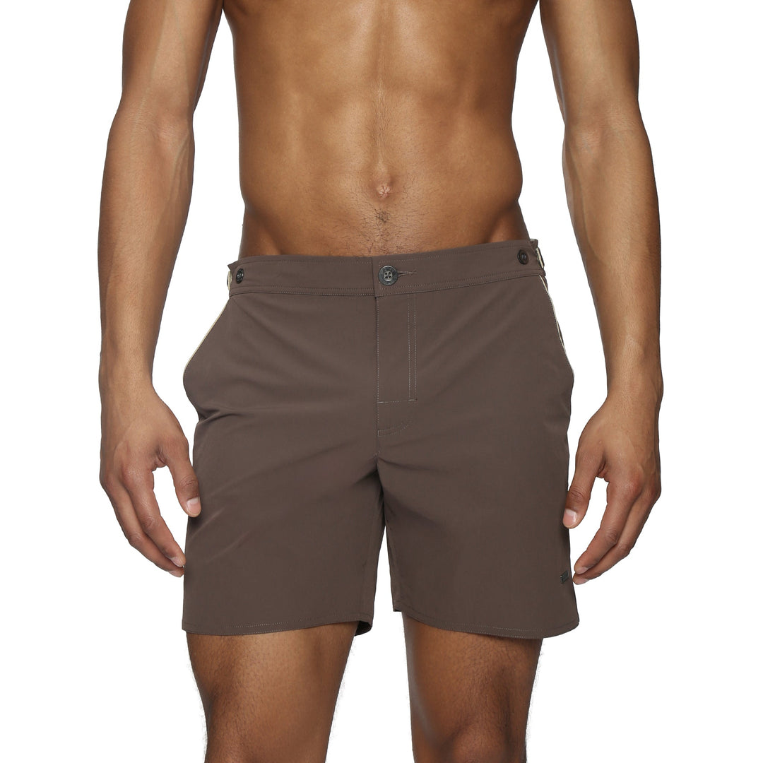 Espresso 6" Solid Catalonia Stretch - Parke & Ronen