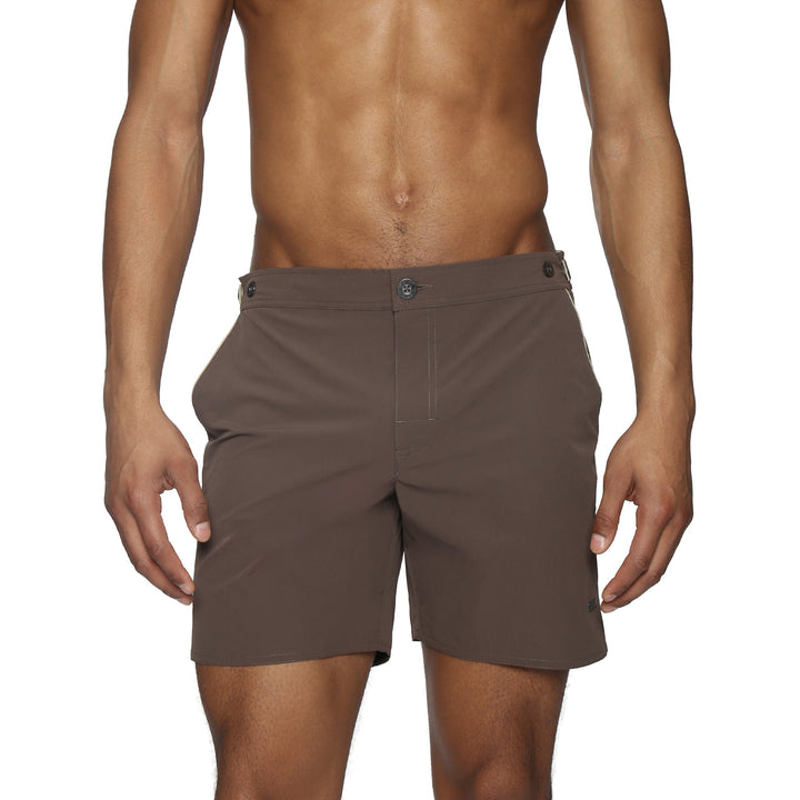 Espresso 6" Solid Catalonia Stretch - Parke & Ronen