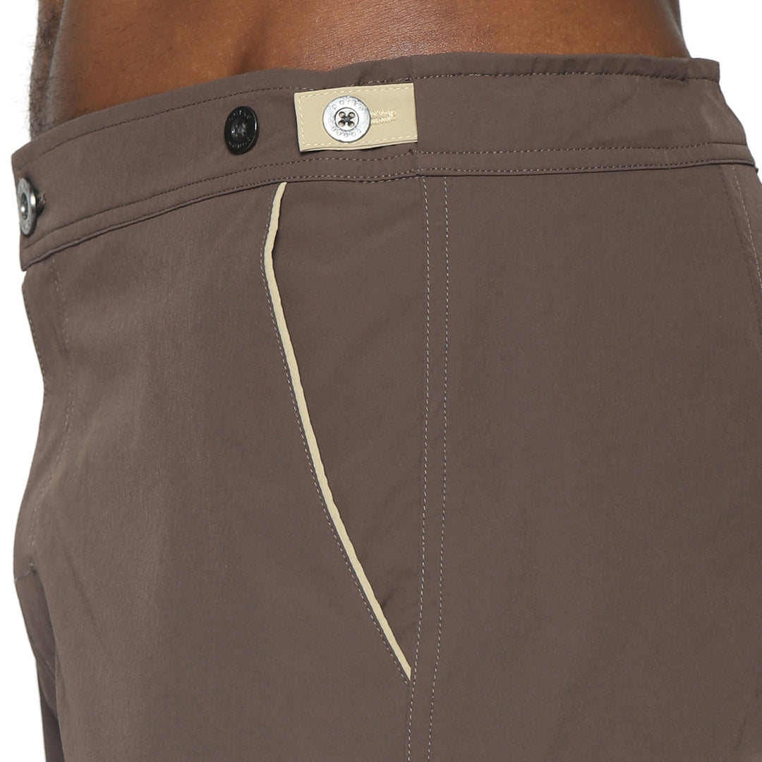 Espresso 6" Solid Catalonia Stretch - Parke & Ronen