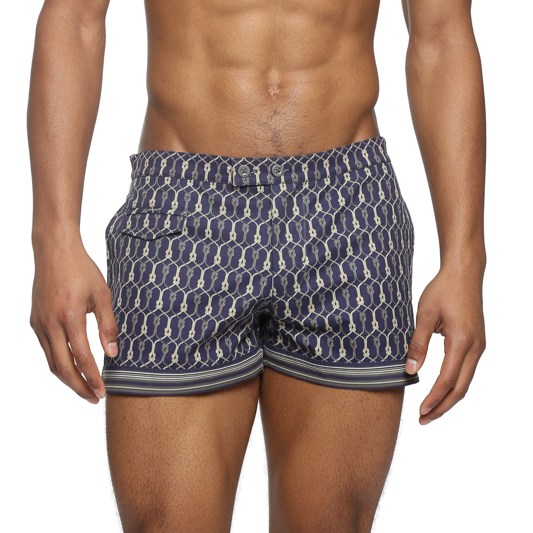 NEW- Admiral Voyager Lido Printed Swim Short - Parke & Ronen
