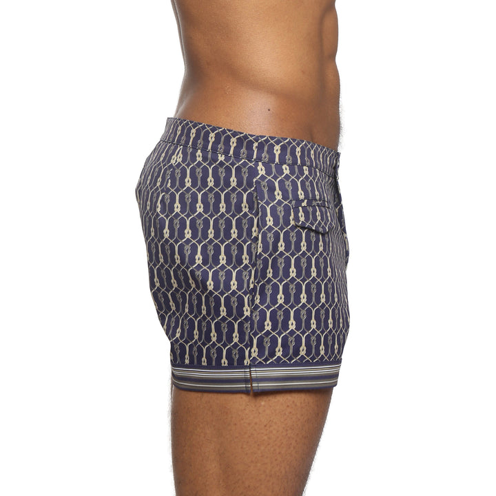 NEW- Admiral Voyager Lido Printed Swim Short - Parke & Ronen